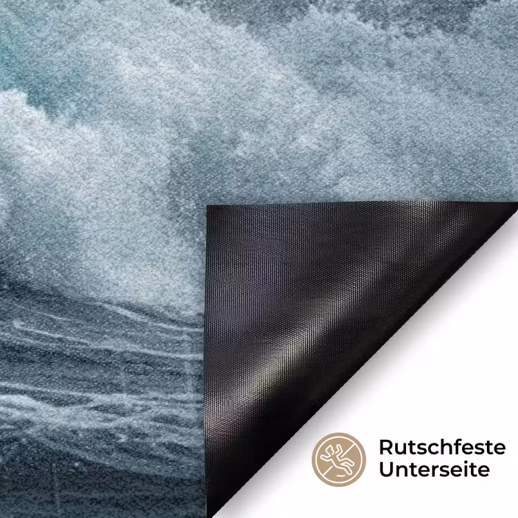 Storm - Badeend - Golven Deurmat klein -antislip_DE