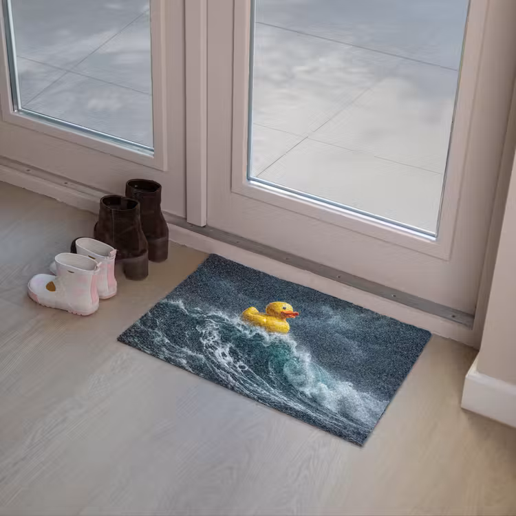 Storm - Badeend - Golven Deurmat klein -sfeer3