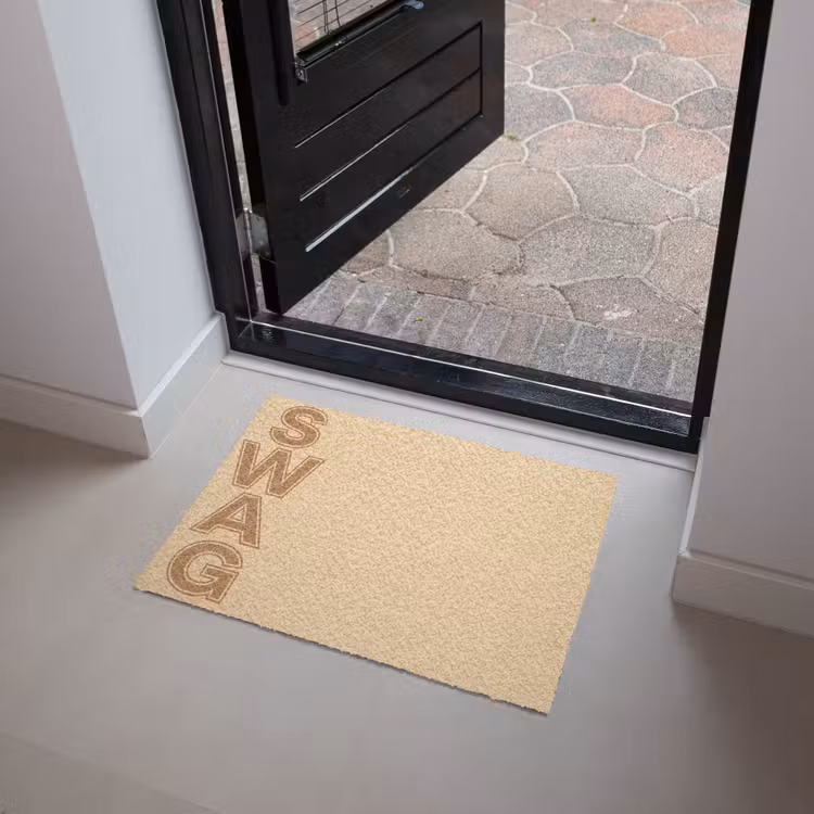 Swag - Bruin - Beige Deurmat klein -sfeer5