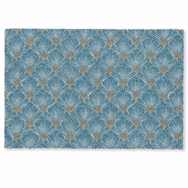 Symmetrisch - Patroon - Blauw Deurmat klein 898 -zkaufland3d