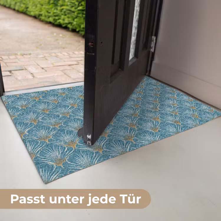 Symmetrisch - Patroon - Blauw Deurmat klein 898 -USP_DE