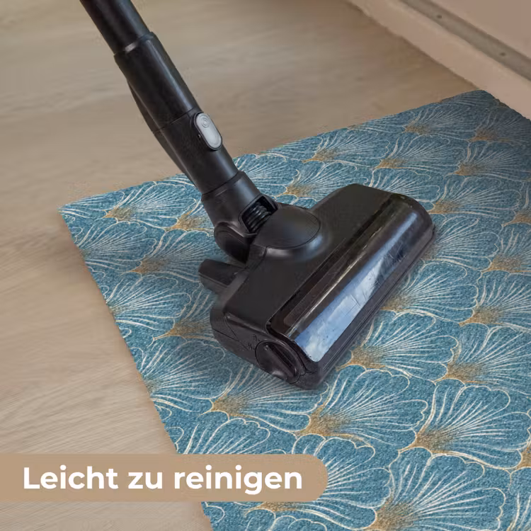 Symmetrisch - Patroon - Blauw Deurmat klein 898 -reinigen_DE