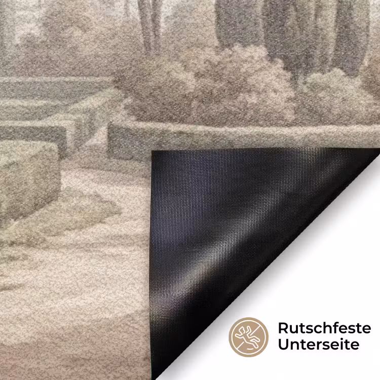 Vallei - Tuin - Natuur - Groen Deurmat klein -antislip_DE