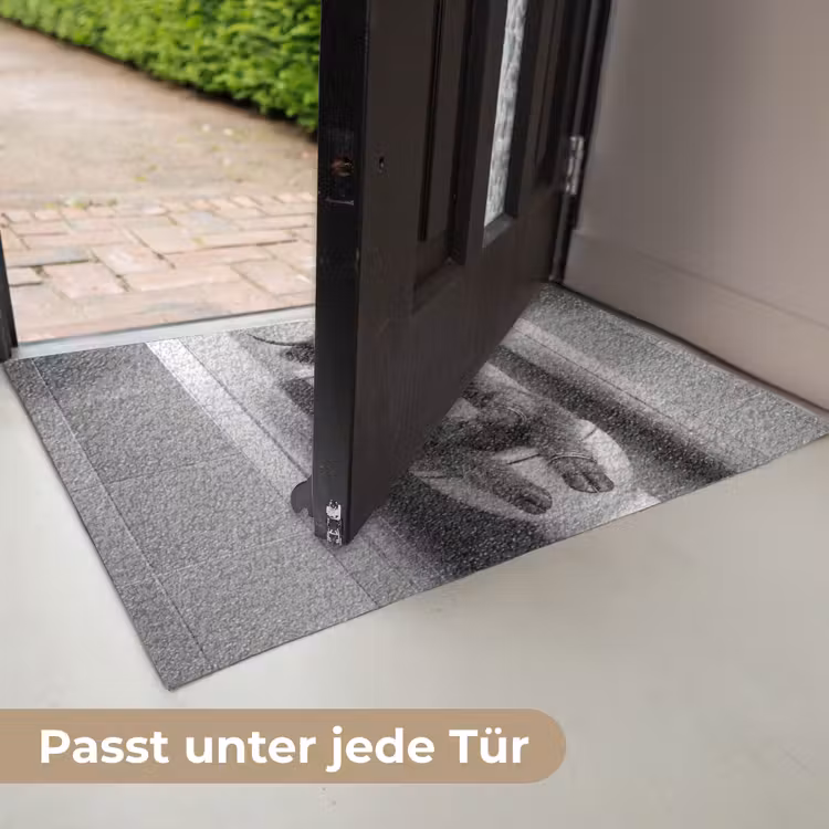 Stier - Telefoon - Toilet - Zwart - Wit Deurmat klein -USP_DE