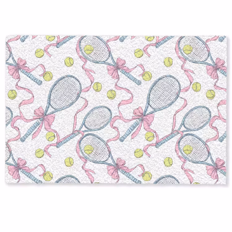 Tennis - Strikken - Kleurrijk Deurmat klein 898 -zkaufland3d