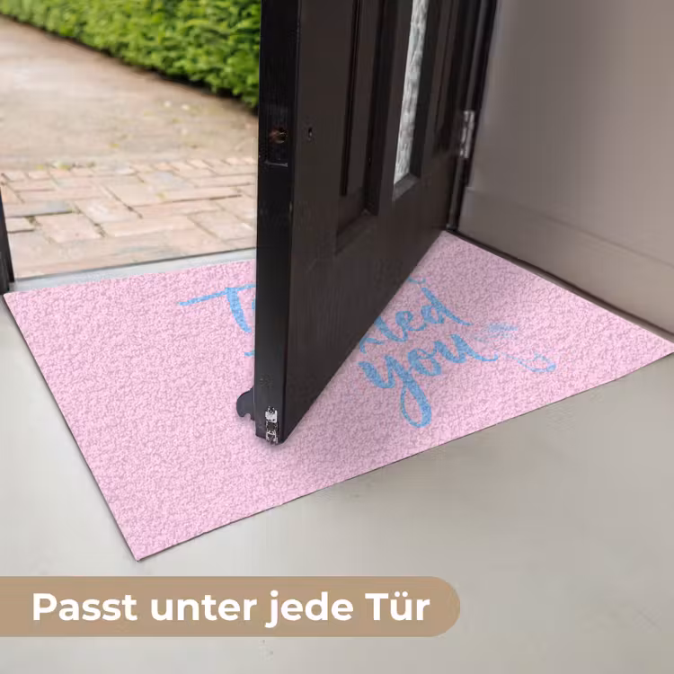 Tequila texted you - Roze - Blauw Deurmat klein -USP_DE