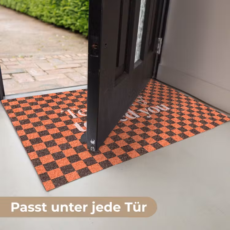 Tequila texted you - Glas - Vierkanten - Oranje Deurmat klein -USP_DE