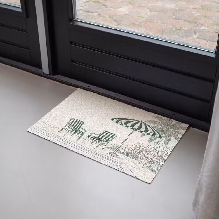Terras - Illustratie - Groen Deurmat klein -sfeer2