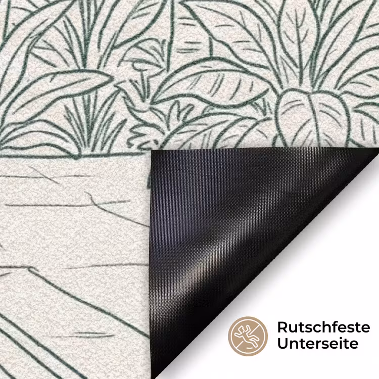 Terras - Illustratie - Groen Deurmat klein -antislip_DE