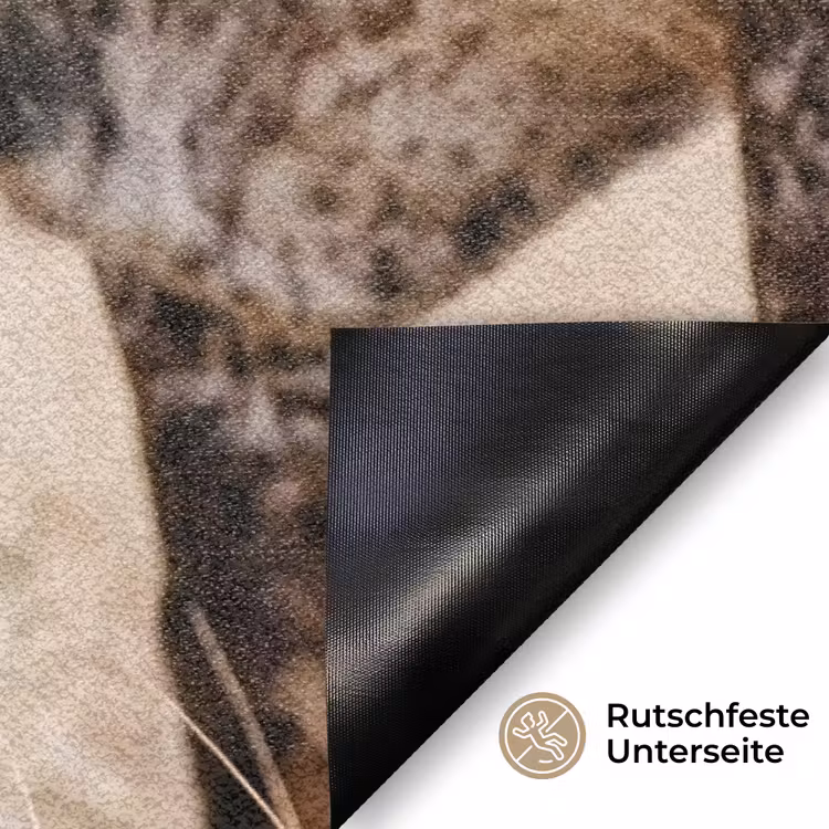Texas Longhorn - Kalf - Weide - Dieren Deurmat klein -antislip_DE