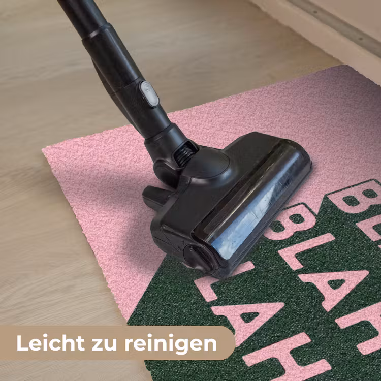 Tekst - Grafisch - Groen - Schaduw Deurmat klein -reinigen_DE