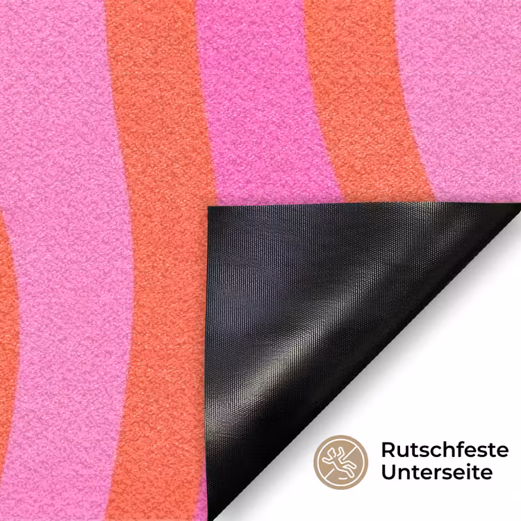 Tekst - Modern - Kleurrijk Deurmat klein -antislip_DE
