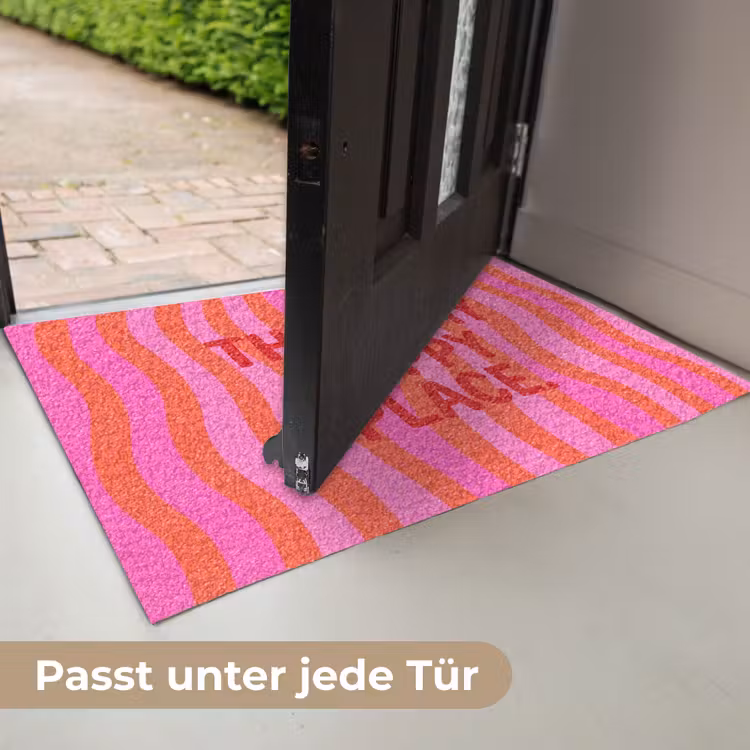 Tekst - Modern - Kleurrijk Deurmat klein -USP_DE