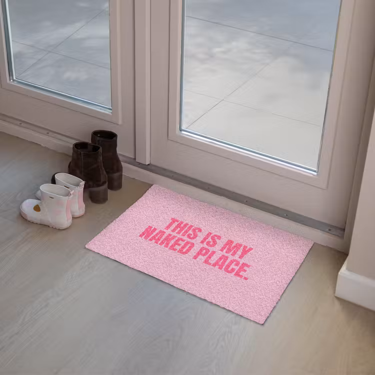 Tekst - Modern - Roze Deurmat klein -sfeer3