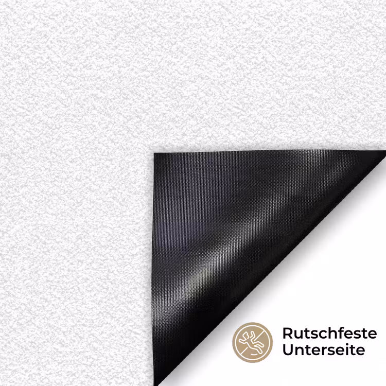 Tekst - Modern - Zwart - Wit Deurmat klein -antislip_DE