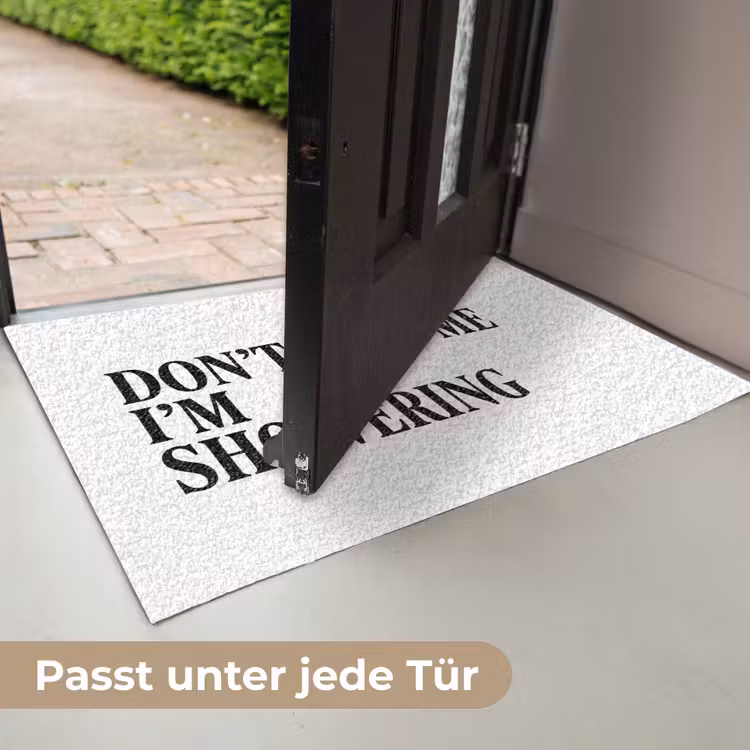 Tekst - Modern - Zwart - Wit Deurmat klein -USP_DE
