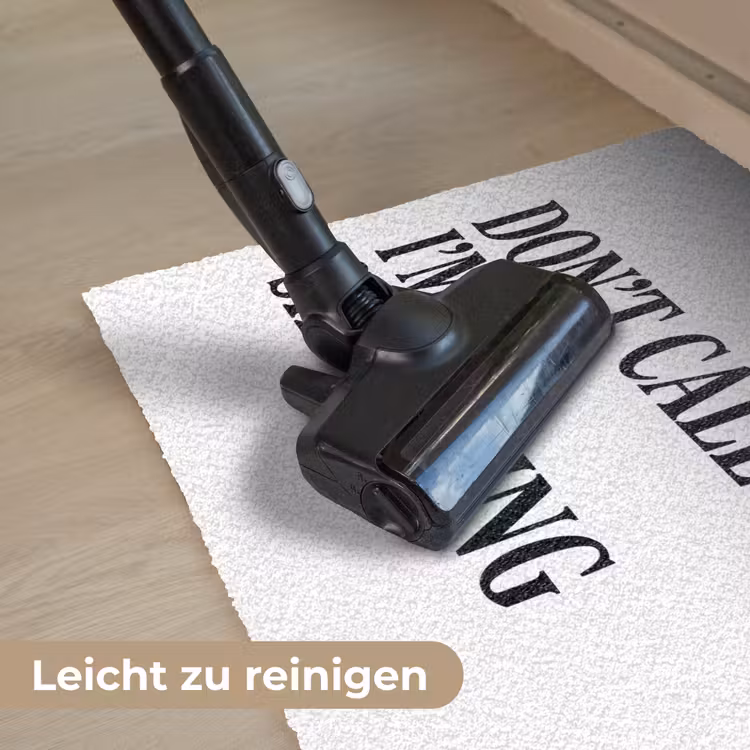 Tekst - Modern - Zwart - Wit Deurmat klein -reinigen_DE