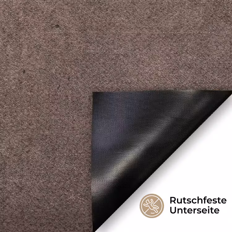 Textuur - Beton - Abstract - Donker - Bruin Deurmat klein -antislip_DE