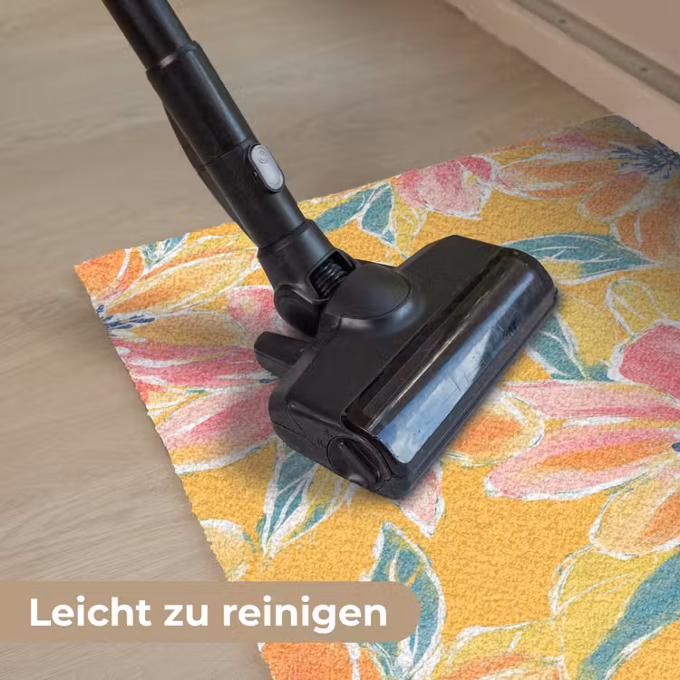 Textuur - Bloemen - Kleurrijk Deurmat klein 898 -reinigen_DE