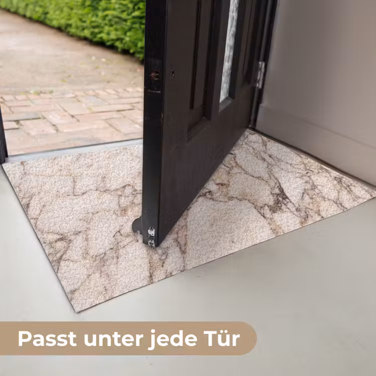 Textuur - Gesteente - Aderen - Abstract - Wit Deurmat klein -USP_DE