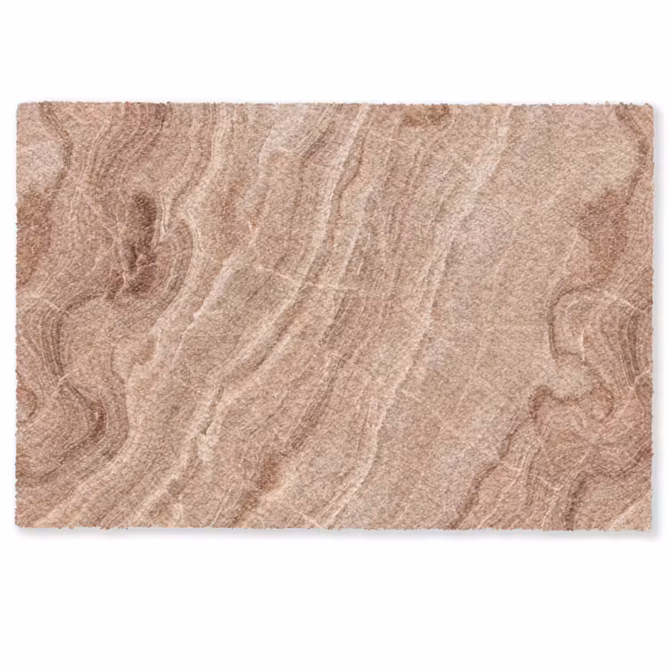 Textuur - Golvend - Abstract - Warm - Bruin Deurmat klein -zkaufland3d