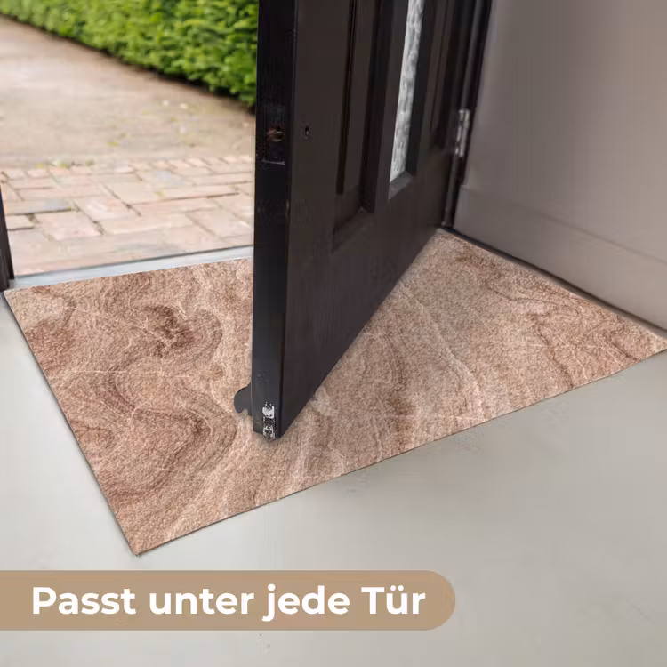 Textuur - Golvend - Abstract - Warm - Bruin Deurmat klein -USP_DE