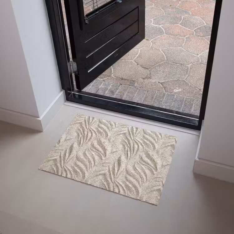 Textuur - Reliëf - Beige Deurmat klein 898 -sfeer5