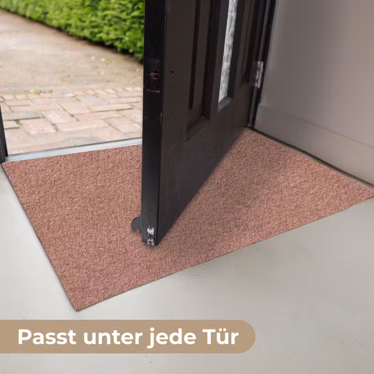 Textuur - Roodbruin - Grof - Modern Deurmat klein -USP_DE