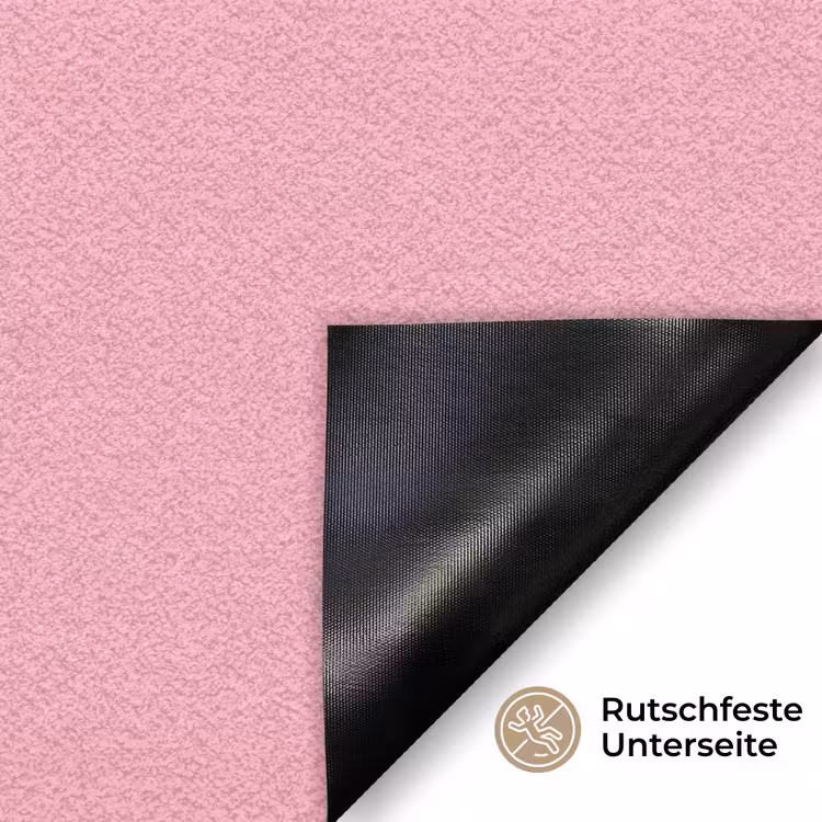 Tekstwolkje - BLAH BLAH BLAH - Roze Deurmat klein -antislip_DE