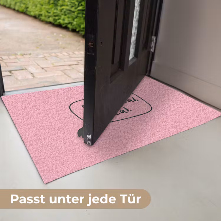 Tekstwolkje - BLAH BLAH BLAH - Roze Deurmat klein -USP_DE