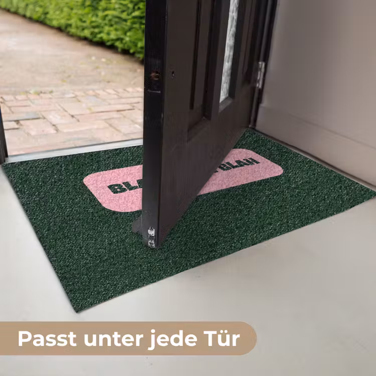 Tekstwolk - BLAH BLAH BLAH - Roze Deurmat klein -USP_DE