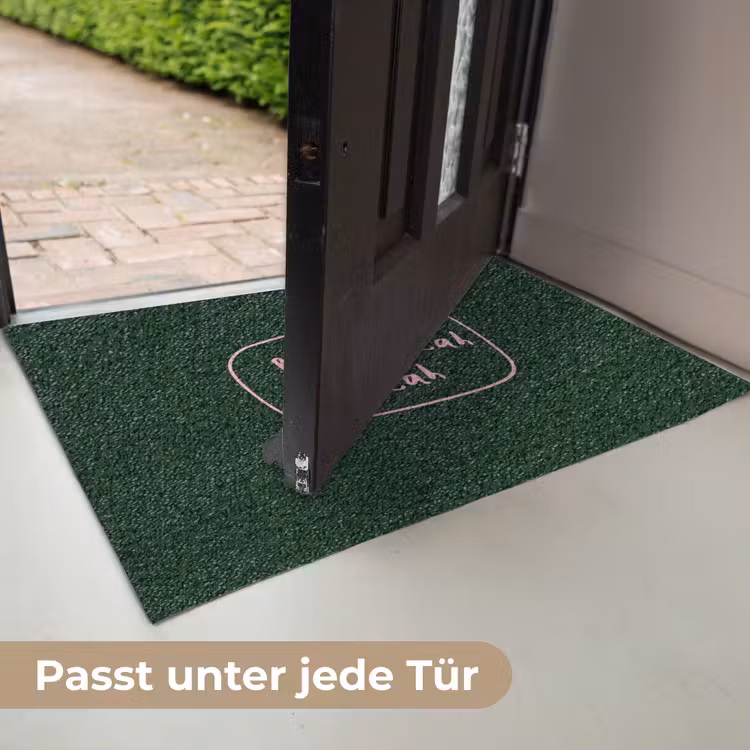 Tekstwolkje - Donkergroen - BLAH BLAH BLAH Deurmat klein -USP_DE