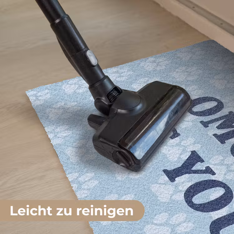 Animal - Blue - Quote Deurmat klein -reinigen_DE