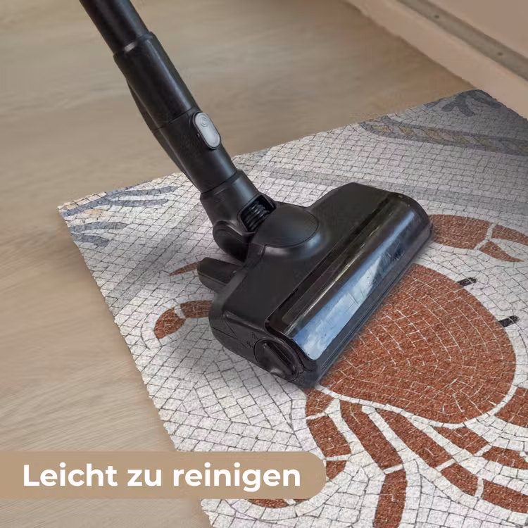 Dier - Mozaïek - Zee - Klassiek - Bruin Deurmat klein -reinigen_DE