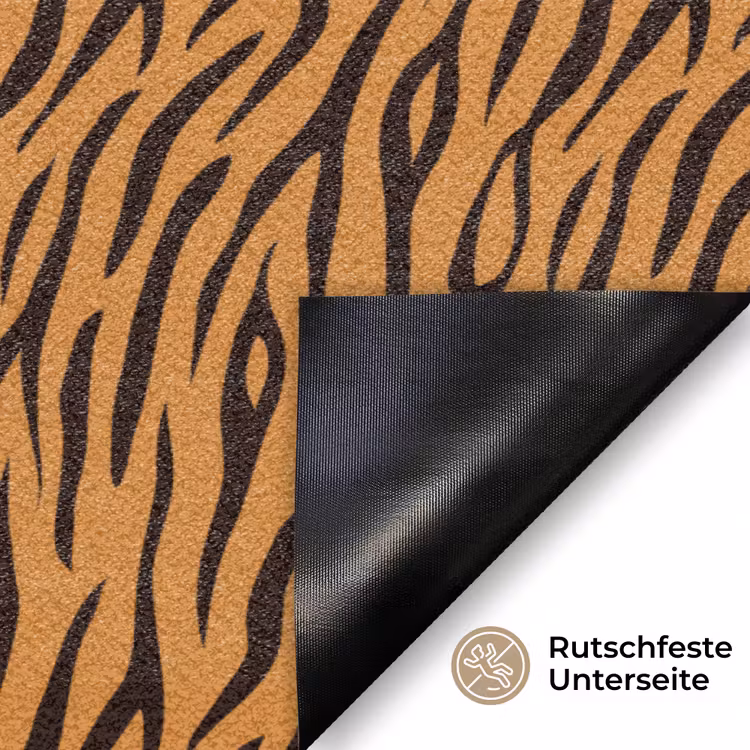 Dier - Oranje - Tijger Deurmat klein 898 -antislip_DE