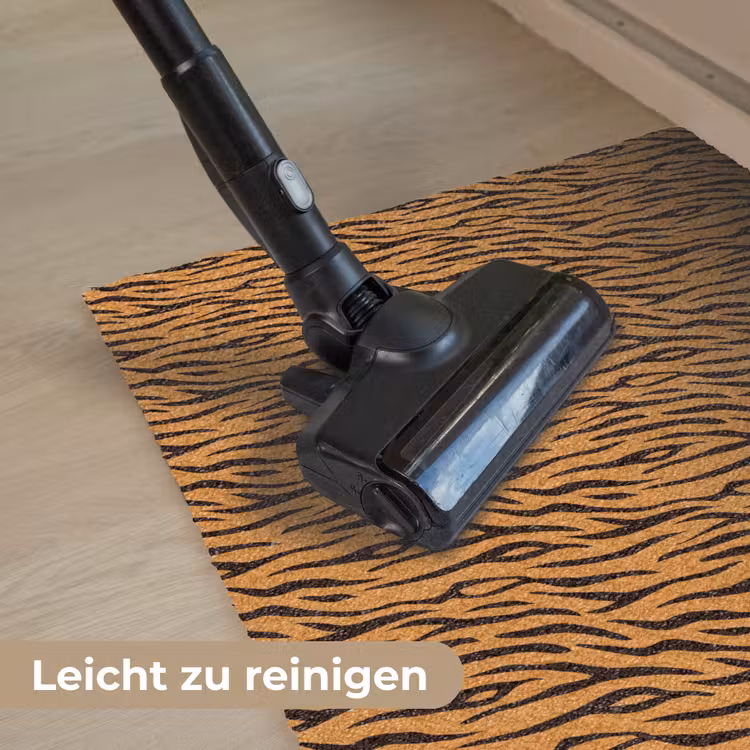 Dier - Oranje - Tijger Deurmat klein 898 -reinigen_DE