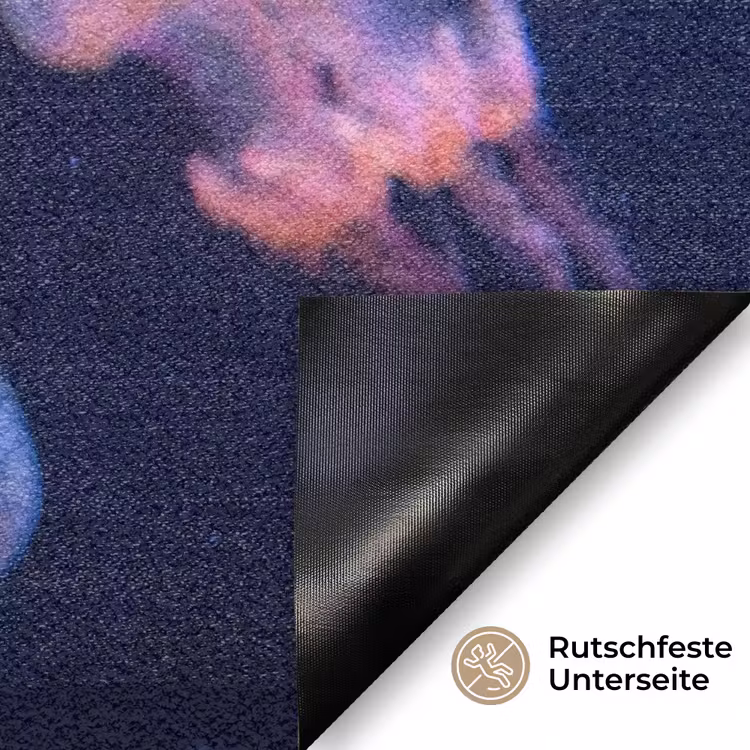 Dier - Onderwater - Natuur - Roze - Mysterieus Deurmat klein -antislip_DE