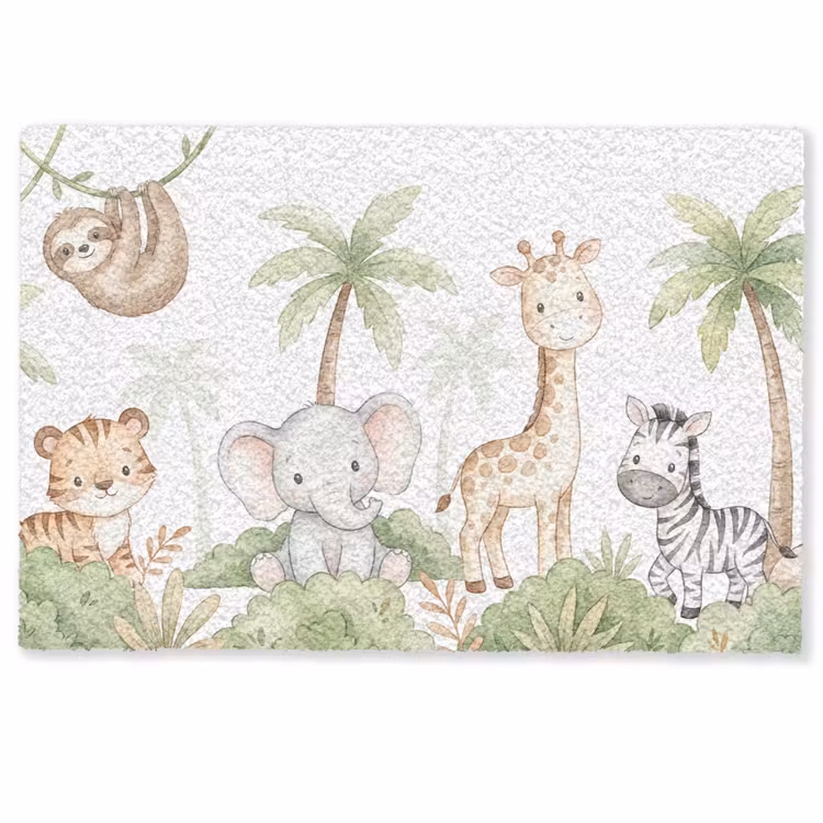 Dieren - Jungle - Pastel Deurmat klein -zkaufland3d