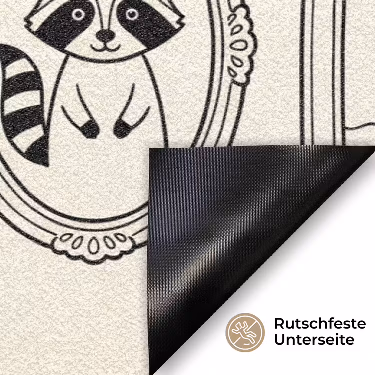 Dieren - Illustratie - Lijsten - Galerij - Speels Deurmat klein -antislip_DE
