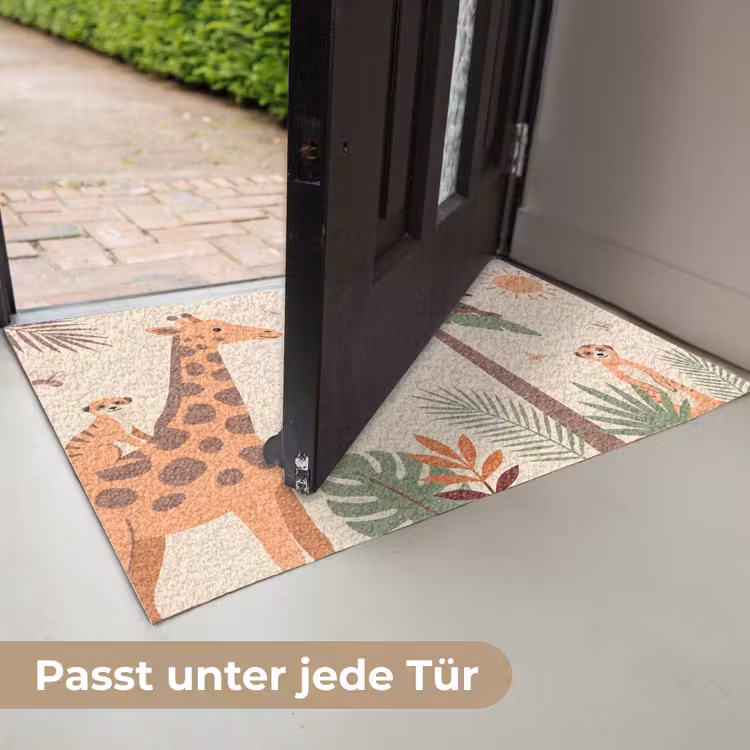 Dieren - Tropisch - Safari - Kleurrijk Deurmat klein -USP_DE