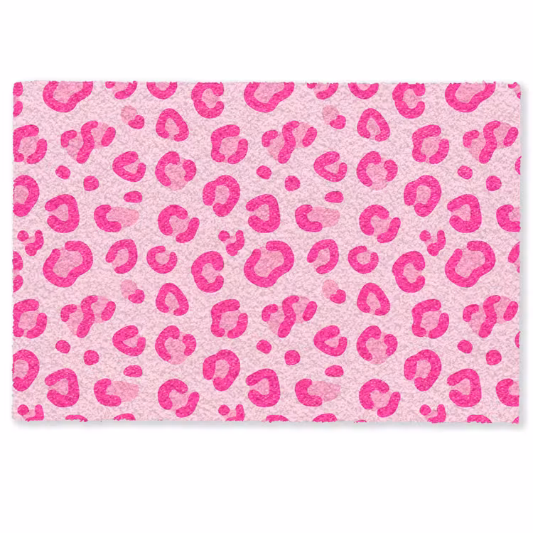 Dierenprint - Patroon - Abstract - Modern - Roze Deurmat klein -zkaufland3d