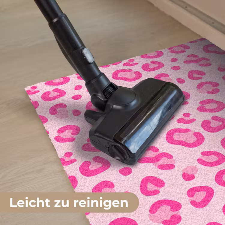 Dierenprint - Patroon - Abstract - Modern - Roze Deurmat klein -reinigen_DE