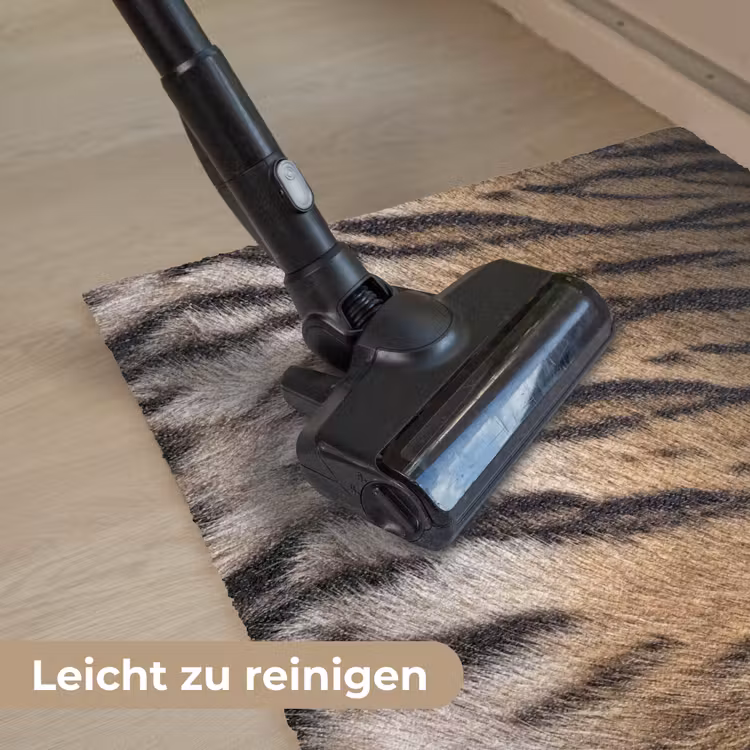 Tijgervacht - Klassiek - Zwart Deurmat klein -reinigen_DE
