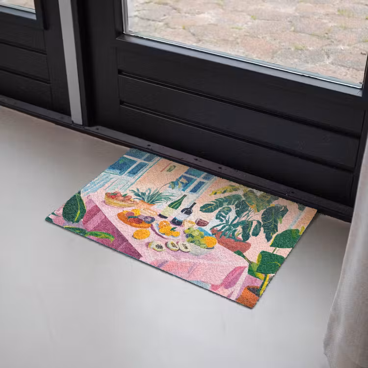 Tafel - Wijn - Fruit Deurmat klein -sfeer2