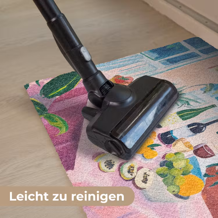 Tafel - Wijn - Fruit Deurmat klein -reinigen_DE