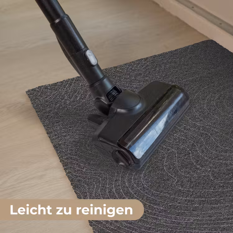 Topografische lijnen - Grijs - Abstract Deurmat klein -reinigen_DE