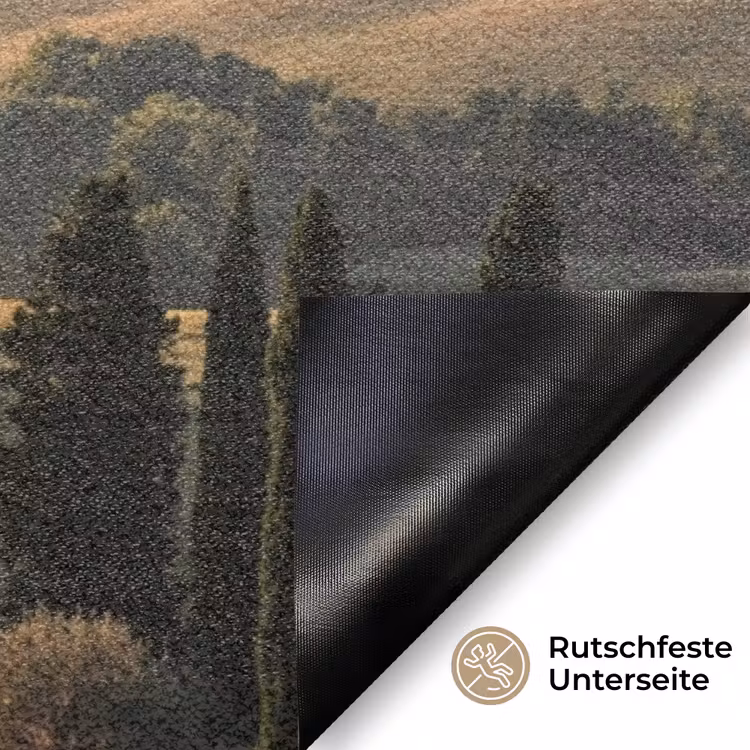 Toscaans - Landschap - Heuvels Deurmat klein -antislip_DE