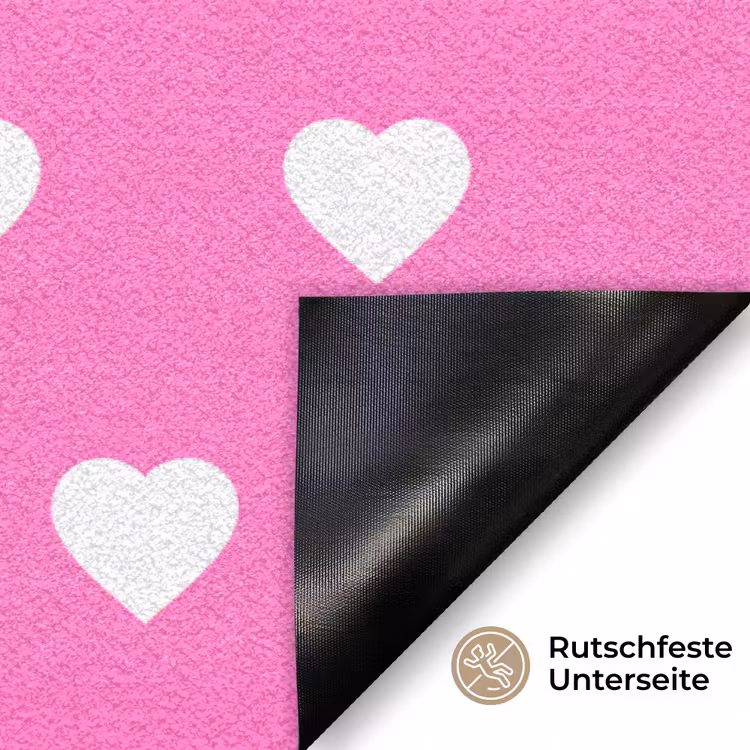 Home sweet home - Quote - Roze Deurmat klein -antislip_DE