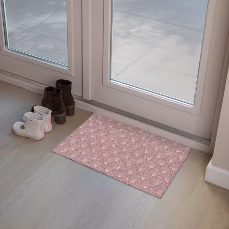 Trendy - Patroon - Roze Deurmat klein 898 -sfeer3