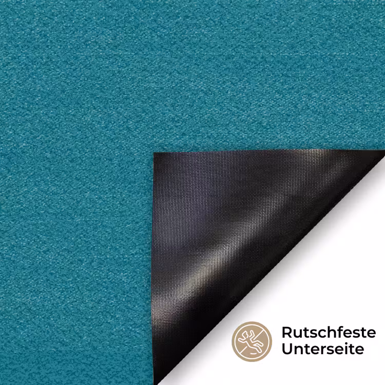 Tropical - Peacock - Blauw Deurmat klein 898 -antislip_DE